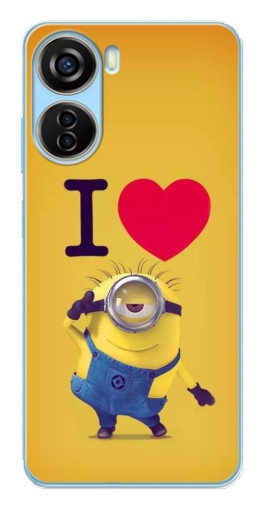 Чехол с печатью "I Love Minion" для ZTE V40 Design