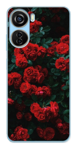 Чехол с печатью "Красные розы" для ZTE V40 Design