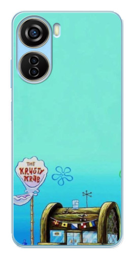 Чехол с картинкой "Krusty Krab" для ZTE V40 Design