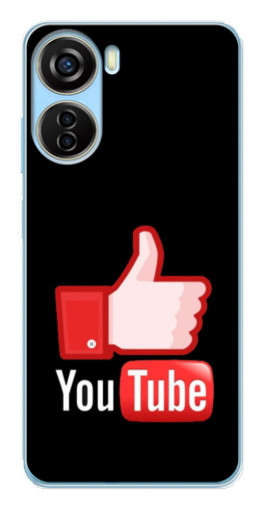 Силиконовый чехол с изображением "Лайк YouTube" для ZTE V40 Design