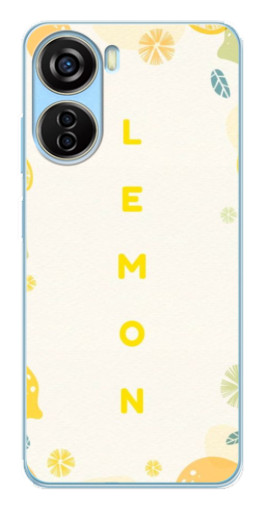 Силиконовый чехол с изображением "Lemon" для ZTE V40 Design