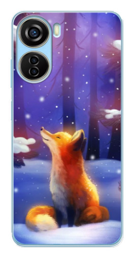 Чехол с принтом "Лисичка в лесу" для ZTE V40 Design