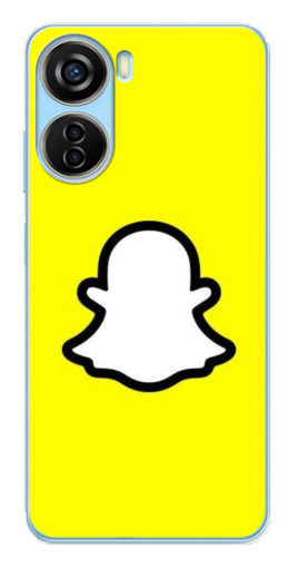 Чехол с принтом "Лого Snapchat" для ZTE V40 Design
