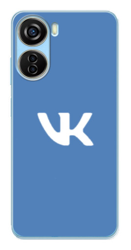 Чехол с принтом "Лого ВК" для ZTE V40 Design