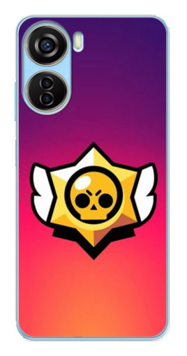 Чехол с принтом "Логотип Brawl Stars" для ZTE V40 Design