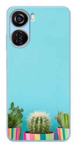 Чехол с принтом "Маленькие кактусы" для ZTE V40 Design