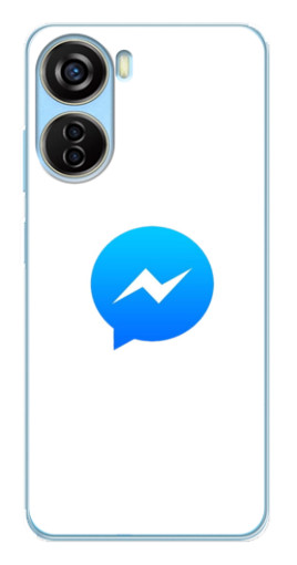 Чехол с принтом "messenger logo" для ZTE V40 Design