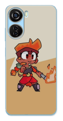 Чехол с печатью "Нарисованная Amber" для ZTE V40 Design
