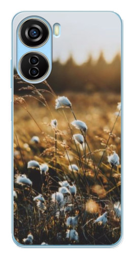 Силиконовый чехол с изображением "Нежные полевые цветы" для ZTE V40 Design
