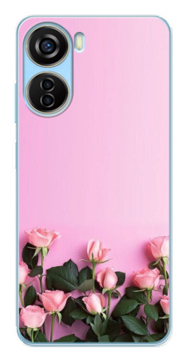 Чехол с картинкой "Нежные розы" для ZTE V40 Design