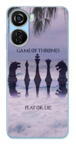 Чехол с картинкой "Play or Die" для ZTE V40 Design