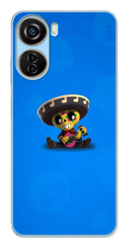 Чехол с принтом "Poco с гитарой" для ZTE V40 Design