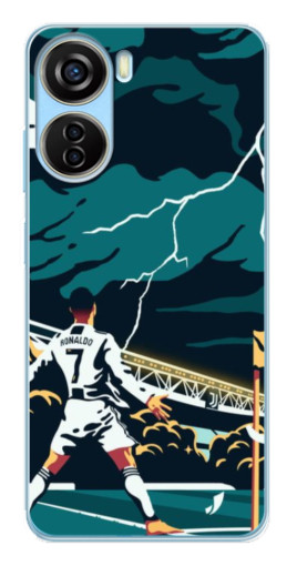 Чехол с принтом "Ronaldo празднование" для ZTE V40 Design