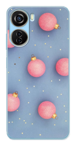 Чехол с картинкой "Розовые шары" для ZTE V40 Design