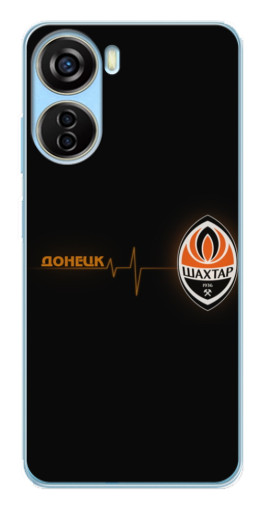 Чехол с картинкой "Шахтер в сердце" для ZTE V40 Design