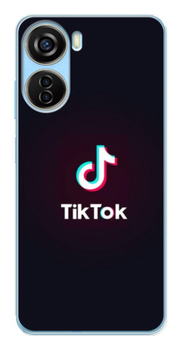 Чехол с принтом "TikTok темный" для ZTE V40 Design