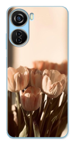 Чехол с печатью "Тюльпаны на солнце" для ZTE V40 Design