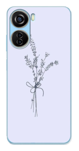 Силиконовый чехол с изображением "Веточки лаванды" для ZTE V40 Design
