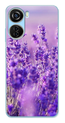 Чехол с печатью "Яркая лаванда" для ZTE V40 Design