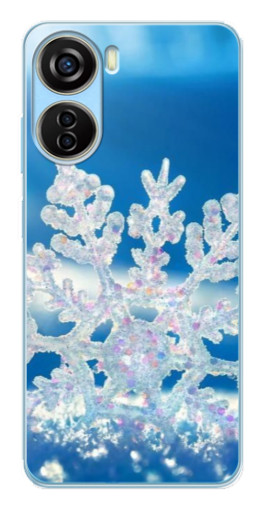 Силиконовый чехол с изображением "Яркая снежинка" для ZTE V40 Design