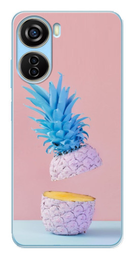 Чехол с печатью "Яркий ананас" для ZTE V40 Design