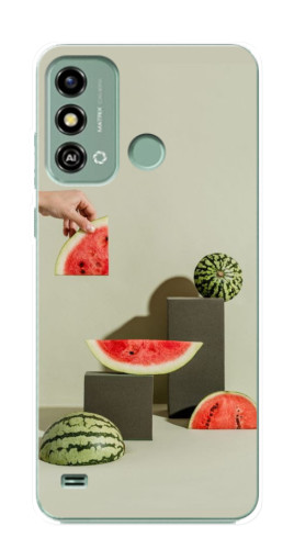 Чехол с печатью "Арт Арбузы" для ZTE Blade A53