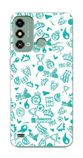 Чехол с печатью "Атрибутика Real Madrid" для ZTE Blade A53