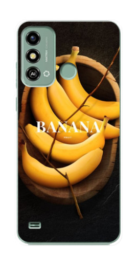 Силиконовый чехол с изображением "Banana" для ZTE Blade A53