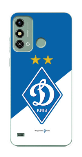 Силиконовый чехол с изображением "Бело-синий Динамо" для ZTE Blade A53