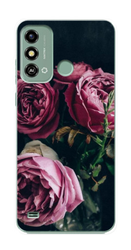 Силиконовый чехол с изображением "Букет роз" для ZTE Blade A53