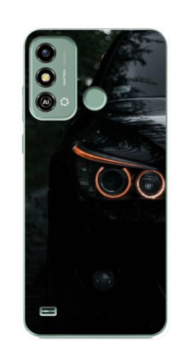 Силиконовый чехол с изображением "Черный БМВ" для ZTE Blade A53