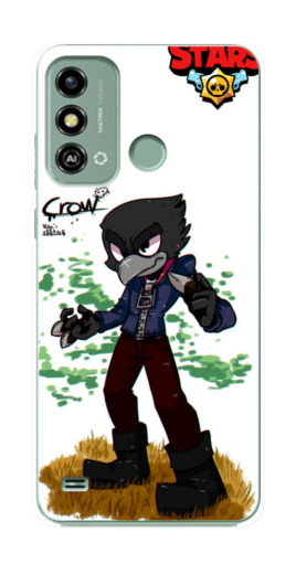 Чехол с картинкой "Crow" для ZTE Blade A53