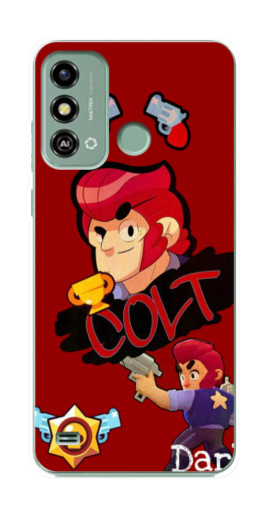 Силиконовый чехол с изображением "Dark Colt" для ZTE Blade A53