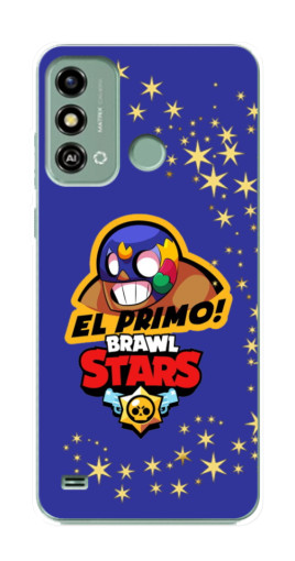 Силиконовый чехол с изображением "El Primo в маске" для ZTE Blade A53