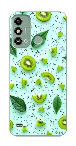 Силиконовый чехол с изображением "Фон киви" для ZTE Blade A53