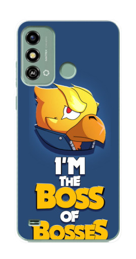 Силиконовый чехол с изображением "Gold Boss" для ZTE Blade A53