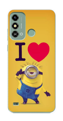 Чехол с принтом "I Love Minion" для ZTE Blade A53