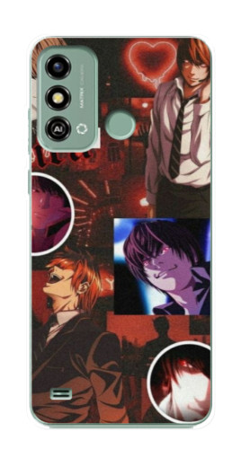 Чехол с печатью "Коллаж Ягами" для ZTE Blade A53