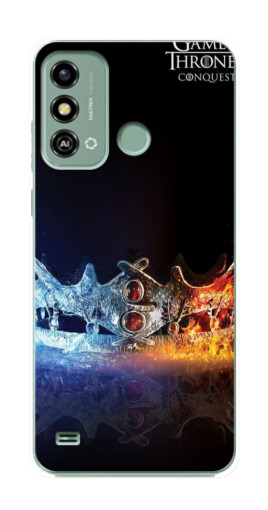 Силиконовый чехол с изображением "Корона" для ZTE Blade A53