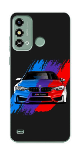 Чехол с принтом "Красочный BMW" для ZTE Blade A53