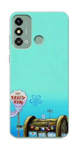 Чехол с печатью "Krusty Krab" для ZTE Blade A53