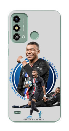 Силиконовый чехол с изображением "Kylian Mbappe" для ZTE Blade A53