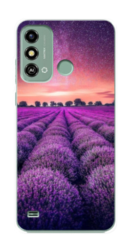 Чехол с картинкой "Лавандовое поле" для ZTE Blade A53