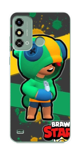 Чехол с печатью "Leon Brawl Stars" для ZTE Blade A53
