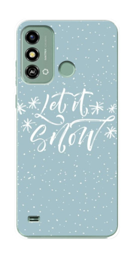 Чехол с принтом "Let it Snow" для ZTE Blade A53