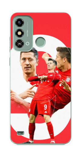 Силиконовый чехол с изображением "Левандовски" для ZTE Blade A53