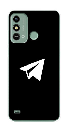 Чехол с печатью "Лого Телеграм" для ZTE Blade A53