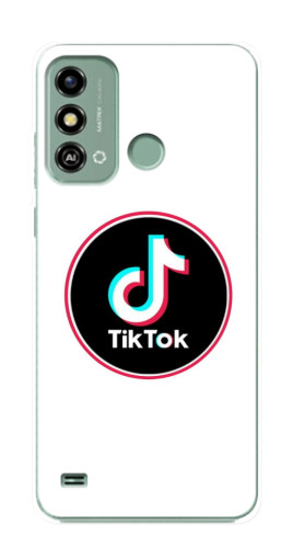 Чехол с печатью "Лого Тик Ток" для ZTE Blade A53