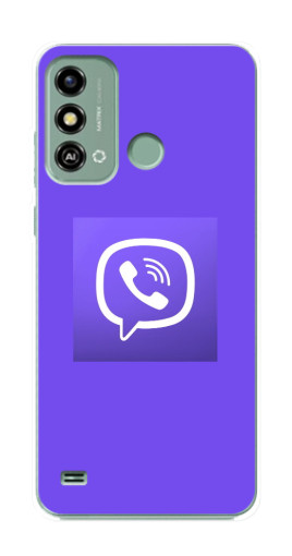 Чехол с печатью "Лого Viber" для ZTE Blade A53