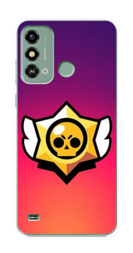 Силиконовый чехол с изображением "Логотип Brawl Stars" для ZTE Blade A53